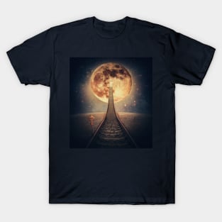 railway to the moon T-Shirt